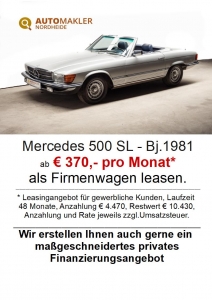 Mercedes-Benz 500SL - deutsches Fahrzeug